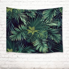 Tropical Plants Green Leaf Tapestry Wall Hanging Living Room Bedroom Dorm Decor   132744873447